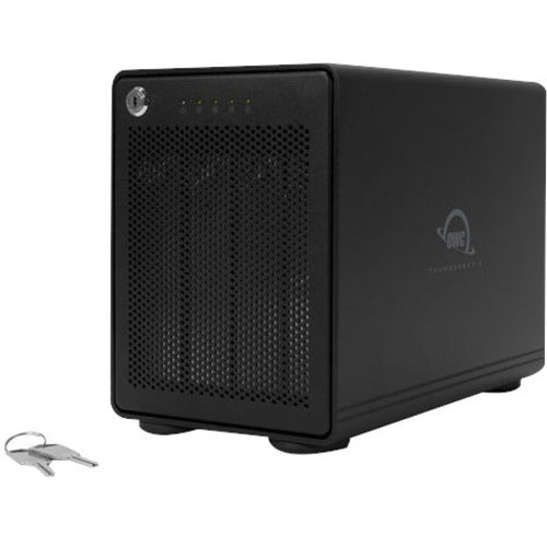 OWC ThunderBay 4 Drive Enclosure SATA/600 - Thunderbolt 3 Host Interface Desktop - Black - OWCTB3SRT56.0S