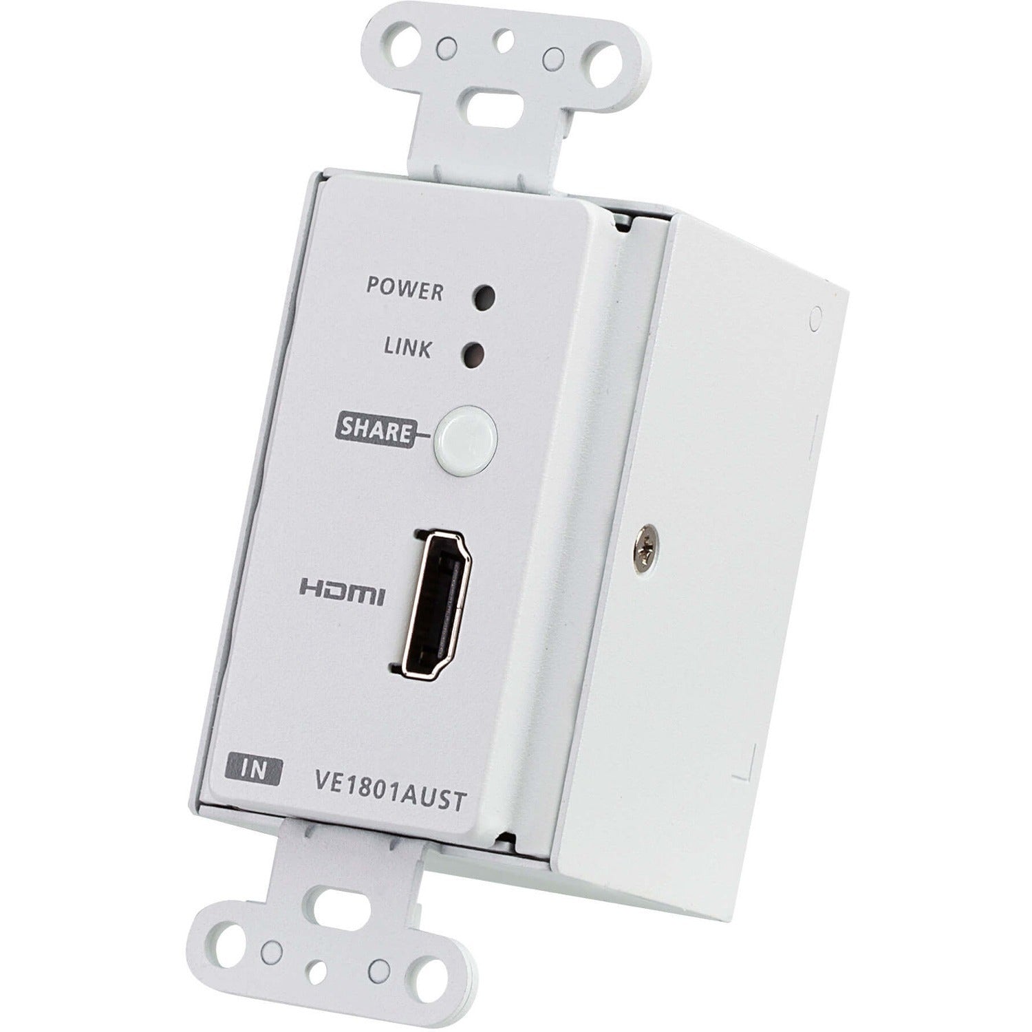 ATEN HDMI HDBaseT-Lite Transmitter with US Wall Plate / PoH - VE1801AUST