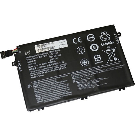 BTI L17C3P51-BTI 11.1V 45WHR LI-ION BATTERY 01AV445, 5B10W13887, L17C3P51, L17M3P52, SB10K97608, 01AV446, 5B10W13888, L17L3951, SB10K79606, SB10K97609, 01AV447, 5B10W13889, L17L3P51, SB10K97606, 01AV448, 5B10W13890, L17M3P51, SB10K97607 THINKPAD E14, THINKPAD E15, THINKPAD E480, THINKPAD E485, THINKPAD E490, THINKPAD E495, THINKPAD E580, THINKPAD E585, THINKPAD E590, THINKPAD E595 - L17C3P51-BTI