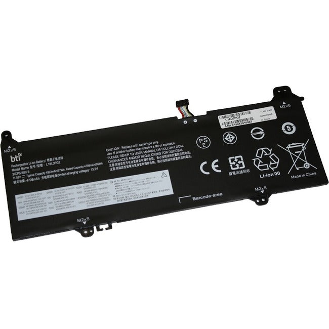 BTI L18D3PG2-BTI 11.52V 57WHR LI-ION BATTERY 5B10T04978, 5B10W13940, 5B10T04979, 5B10W13941, 5B10T04980, L18D3PG2, 5B10W13939, L18M3PG2 CHROMEBOOK 14E, CHROMEBOOK 14E 81MH, CHROMEBOOK S345-14AST, CHROMEBOOK S345-14AST 81WX - L18D3PG2-BTI