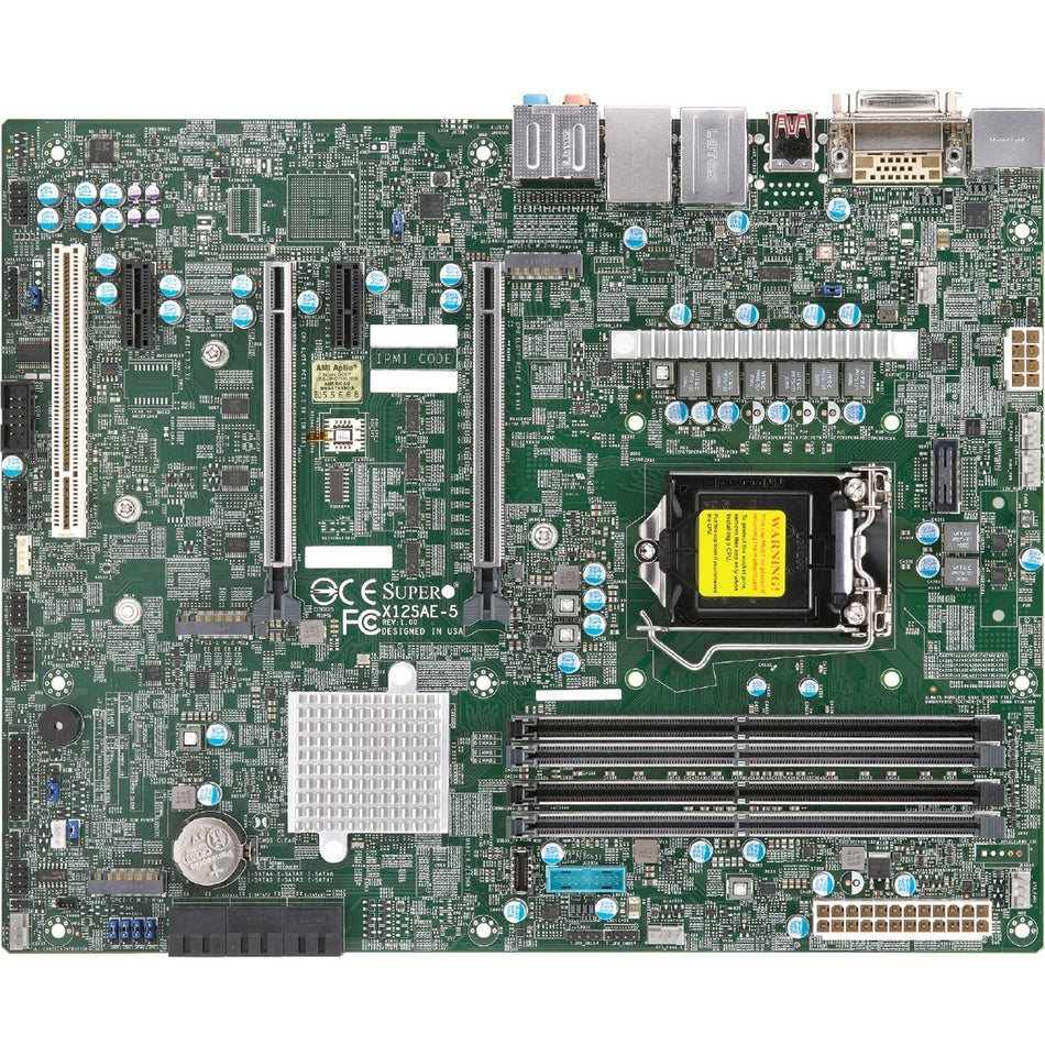 Supermicro X12SAE-5 Workstation Motherboard - Intel W480 Chipset - Socket LGA-1200 - ATX - MBD-X12SAE-5-O