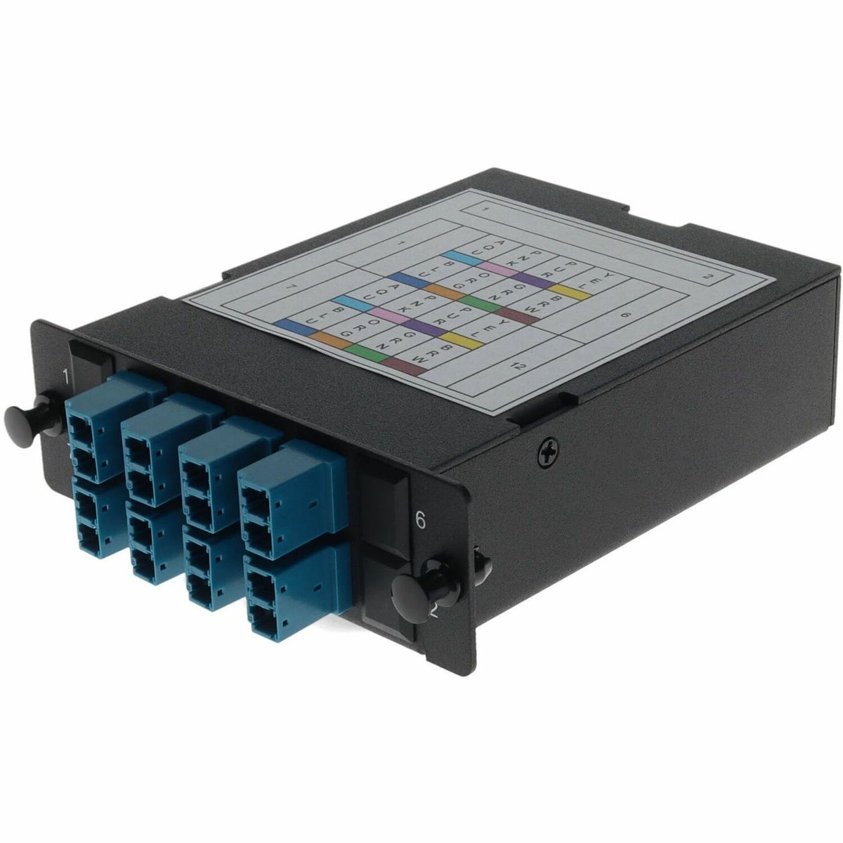 AddOn 4-Bay Cassette 2x 12-Fiber MPO In, 8 LC Duplex Out, Single-mode Duplex OS2 - ADD-4BAYC2MP8LCDS2