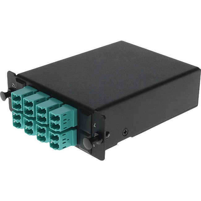 AddOn 4-Bay Cassette 2x 12-Fiber MPO In, 8 LC Duplex Out, Multi-mode Duplex OM4 - ADD-4BAYC2MP8LCDM4
