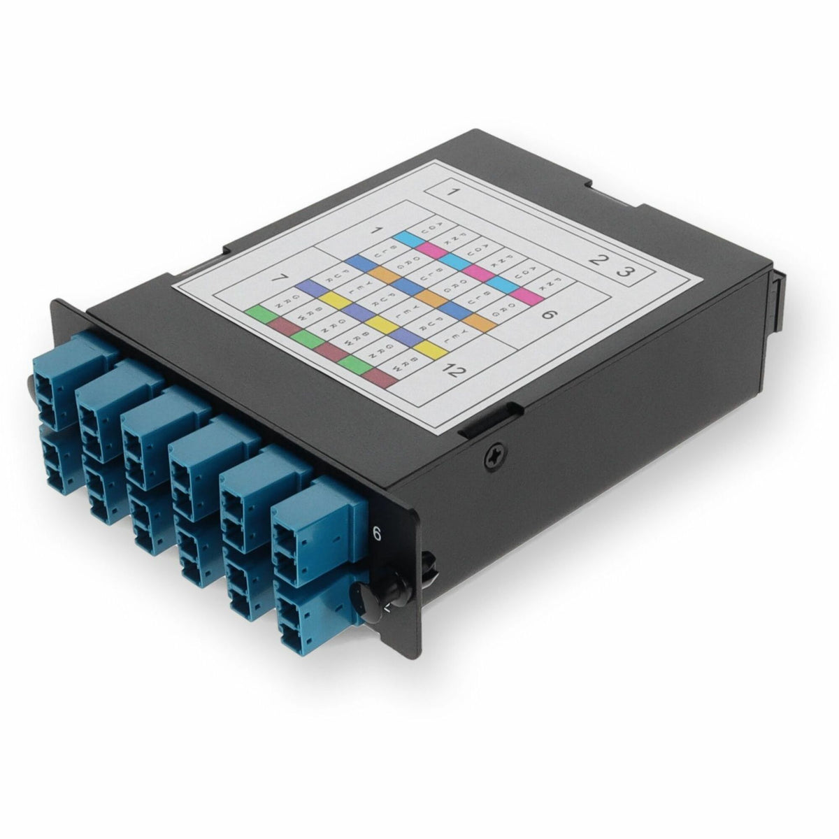 AddOn 4-Bay Cassette 3x 12-Fiber MPO In, 12 LC Duplex Out, Single-mode Duplex OS2 - ADD-4BAYC3MP12LCDS2