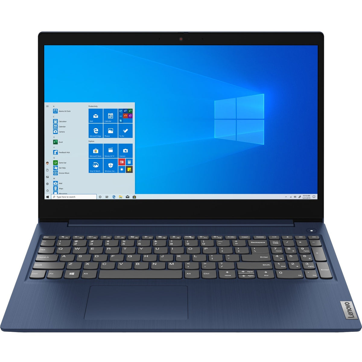 Lenovo-IMSourcing IdeaPad 3 15IML05 81WR000FUS 15.6" Touchscreen Notebook - HD - Intel Core i3 10th Gen i3-10110U - 8 GB - 256 GB SSD - English Keyboard - Abyss Blue - 81WR000FUS