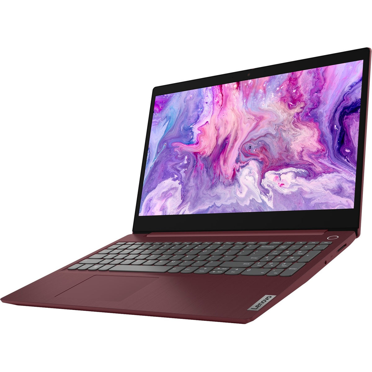 Lenovo-IMSourcing IdeaPad 3 15IIL05 81WE00L5US 15.6" Notebook - Full HD - Intel Core i5 10th Gen i5-1035G1 - 8 GB - 256 GB SSD - English Keyboard - Cherry Red - 81WE00L5US