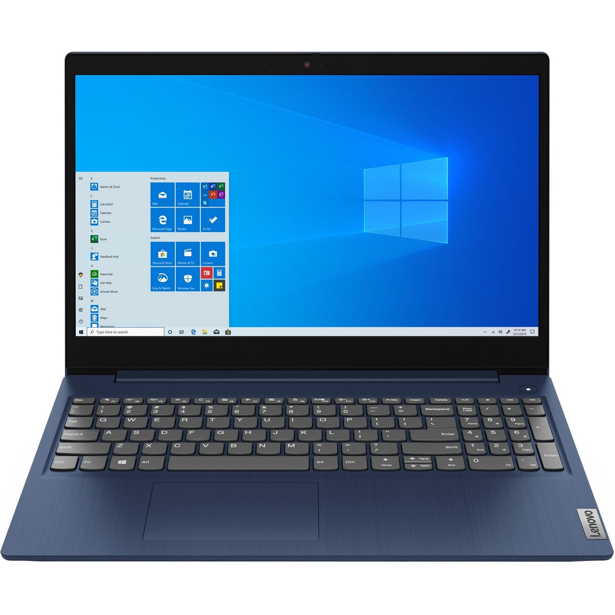 Lenovo-IMSourcing IdeaPad 3 15IML05 81WR000AUS 15.6" Touchscreen Notebook - HD - Intel Core i5 10th Gen i5-10210U - 8 GB - 512 GB SSD - English Keyboard - Abyss Blue - 81WR000AUS