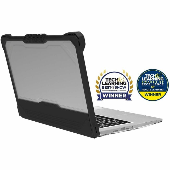 Extreme Shell-L for HP G7/G6 Chromebook Clamshell 14" (Black/Clear) - HP-ESL-G7EE-14-BCLR