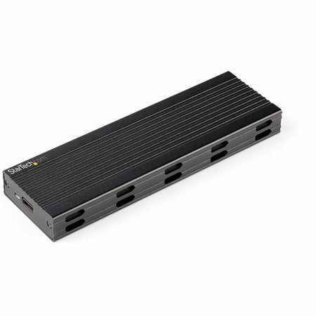 StarTech.com USB-C 10Gbps to M.2 NVMe or M.2 SATA SSD Enclosure, Portable M.2 PCIe/SATA SSD Aluminum Enclosure, USB-C & USB-A Host Cables - SM2E1BMU31C