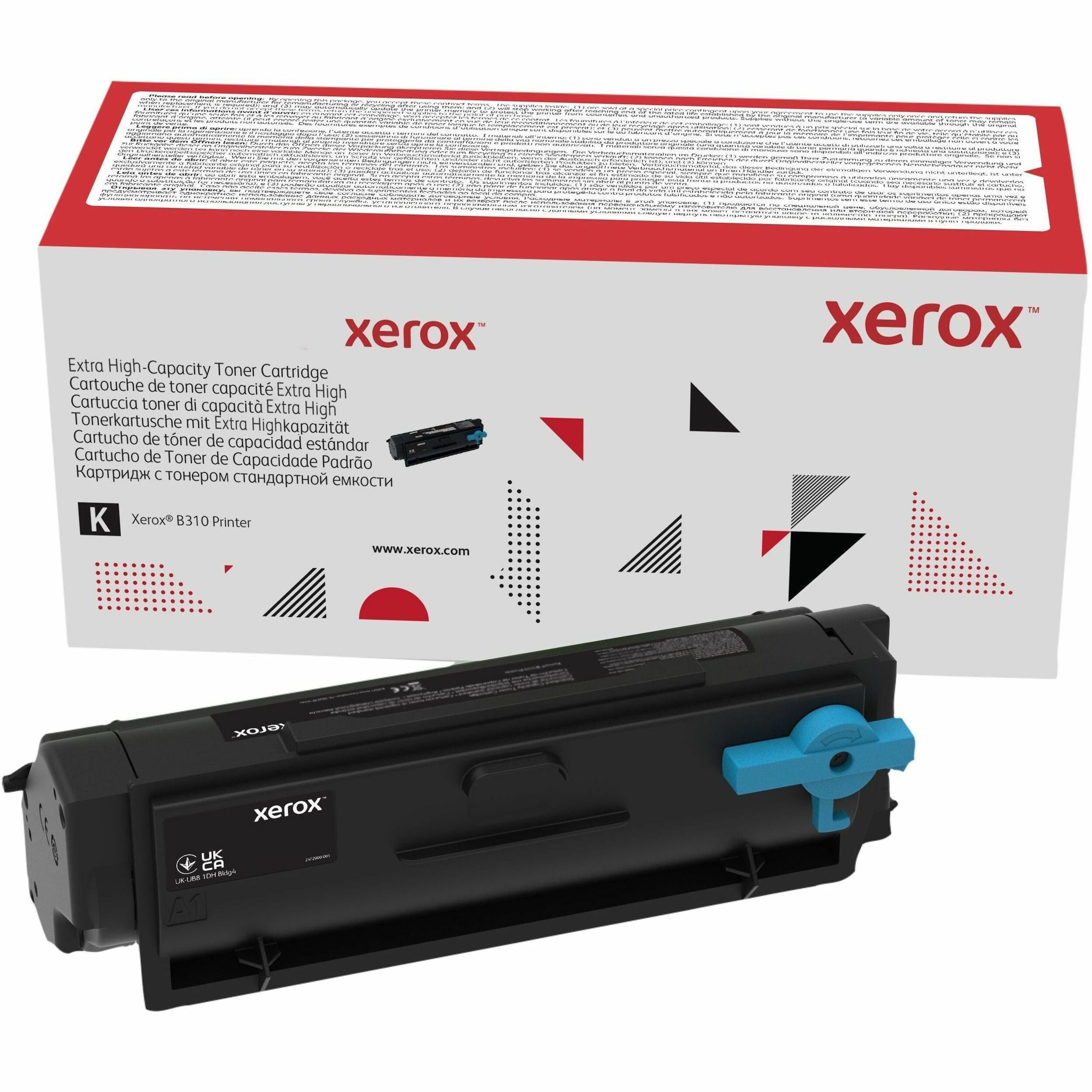Xerox Genuine Xerox&reg; B305 Multifunction Printer B310 Printer, B315 Multifunction Printer Black Extra High capacity Toner Cartridge (20000 Pages) - 006R04378 - 006R04378
