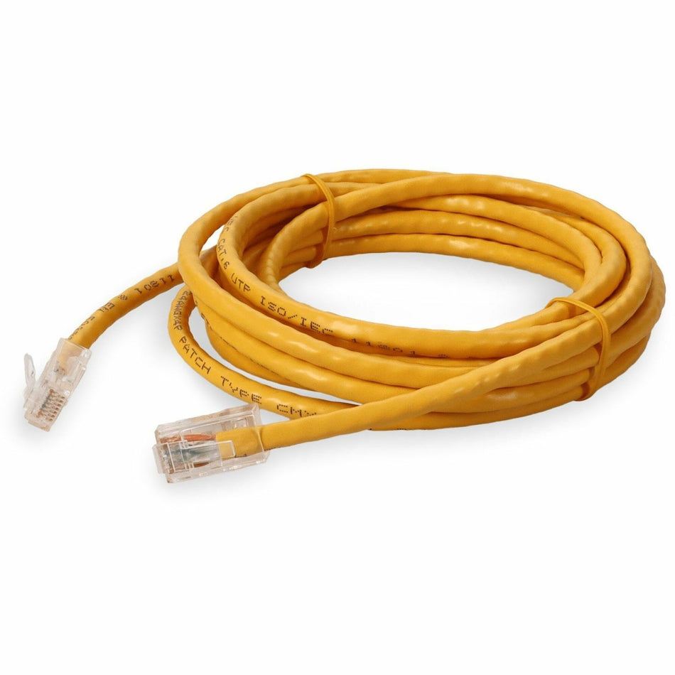 AddOn 10ft Yellow CAT 6 PVC Ethernet Cable Non-Booted RJ-45 M/M - ADD-10FCAT6NB-YW