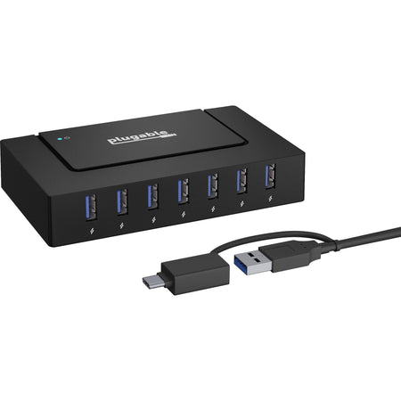 7 Port USB Charging Hub for Laptops with USB-C or USB 3.0 - USBC-HUB7BC