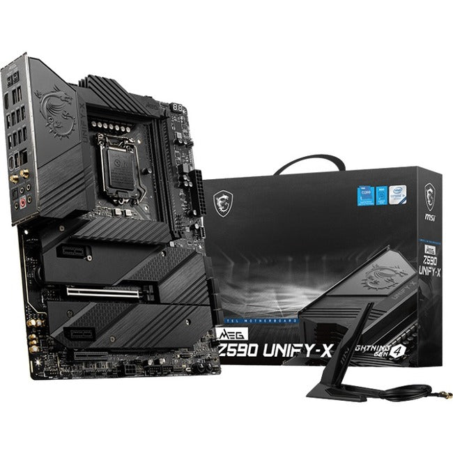 MSI MEG Z590 UNIFY-X Gaming Desktop Motherboard - Intel Z590 Chipset - Socket LGA-1200 - Intel Optane Memory Ready - ATX - Z590UNIFYX