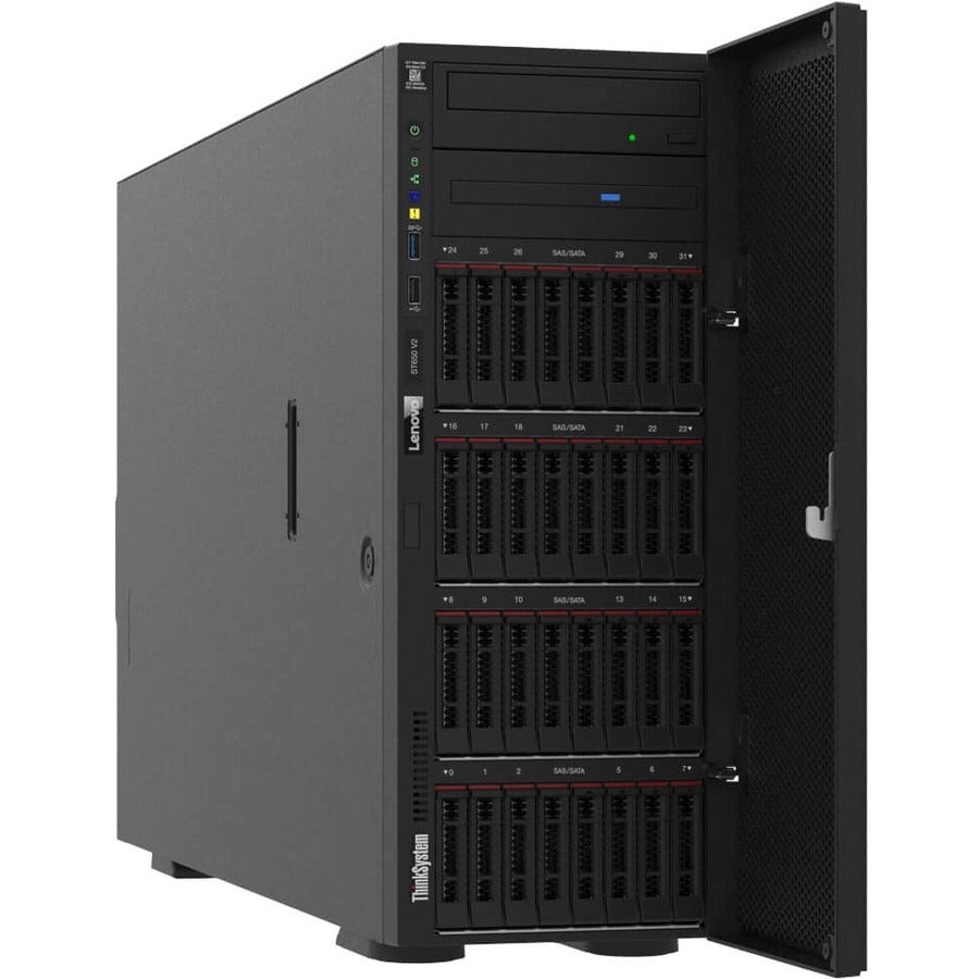 Lenovo ThinkSystem ST650 V2 7Z74A01VNA 4U Tower Server - 1 x Intel Xeon Silver 4310 2.10 GHz - 32 GB RAM - Serial ATA/600 Controller - 7Z74A01VNA