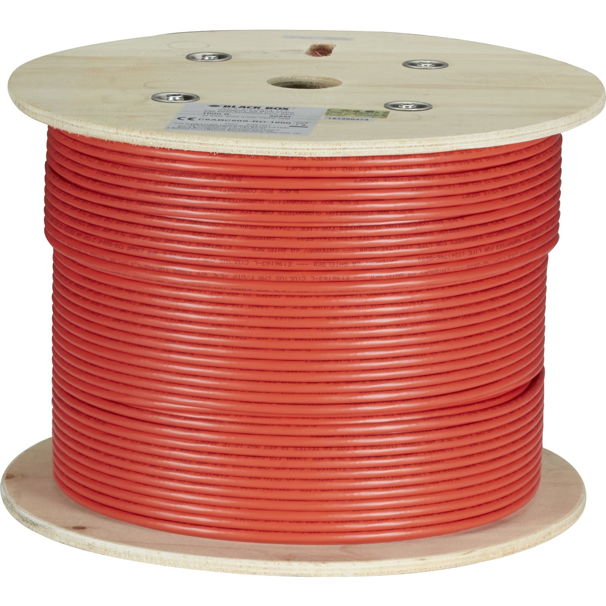 Black Box GigaTrue Cat.6a S/FTP Network Cable - C6ABC50S-STR-RD-1000