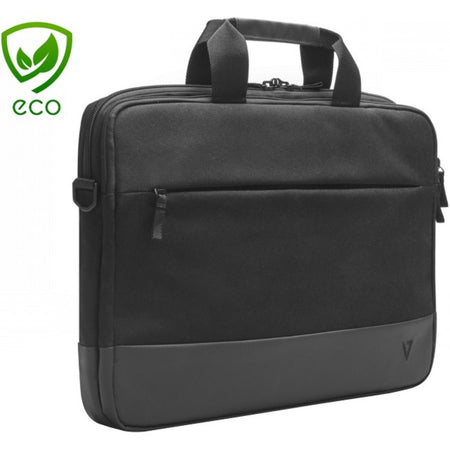 V7 Professional CTP14-ECO-BLK Carrying Case (Briefcase) for 14" to 14.1" Notebook - Black - CTP14-ECO-BLK