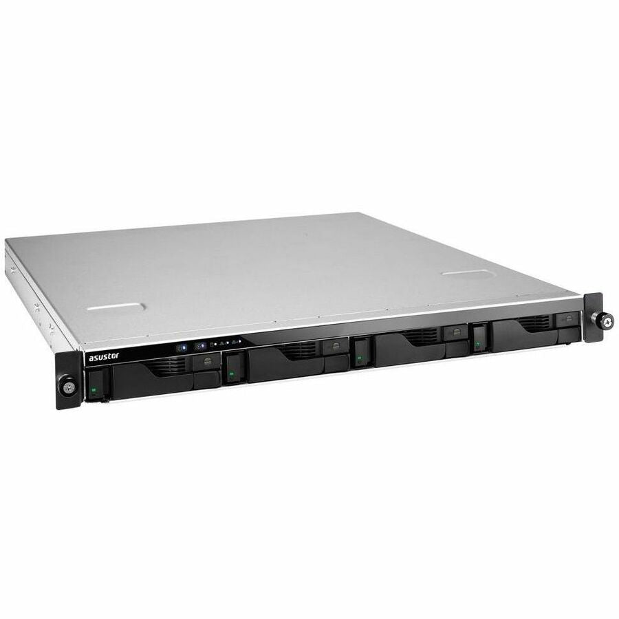 Asustor Lockerstor 4RS AS6504RS - 4 Bay NAS, Quad-Core 2.1GHz CPU, 2.5GbE Port, 8GB DDR4, 1U Rackmount Server (Diskless) - AS6504RS