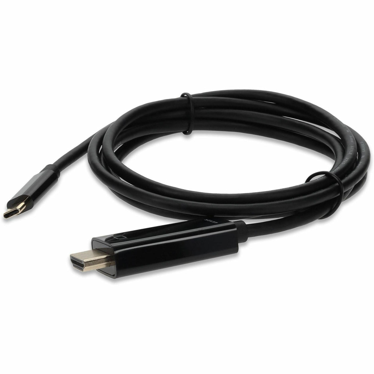 AddOn 6ft (~2m) USB C 3.1 Male to HDMI Male Adapter Cable, Up to 4K 30Hz, Black - USBC2H4MM6F-AA