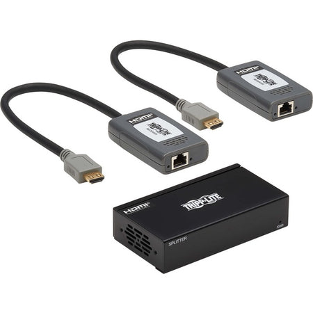 Tripp Lite by Eaton 2-Port HDMI over Cat6 Extender Kit, Splitter/2x Pigtail Receivers - 4K 60 Hz, HDR, 4:4:4, PoC, 230 ft. (70.1 m), TAA - B127A-002-BHPH2