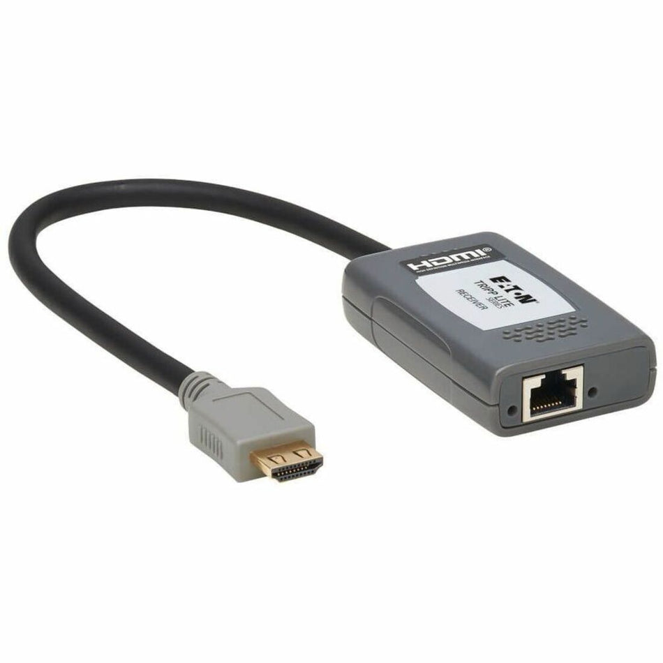 Eaton Tripp Lite Series 1-Port HDMI over Cat6 Receiver, Pigtail - 4K 60 Hz, HDR, 4:4:4, PoC, HDCP 2.2, 230 ft. (70.1 m), TAA - B127A-1P0-PH