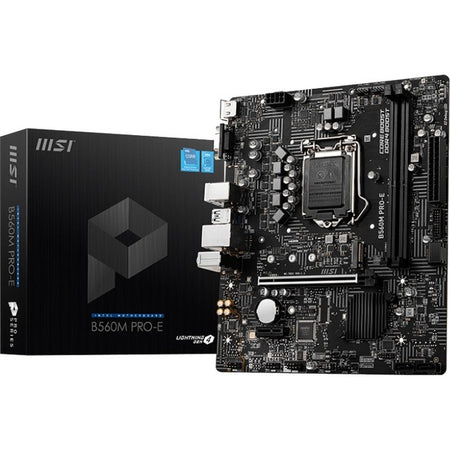 MSI B560M PRO-E Desktop Motherboard - Intel B560 Chipset - Socket LGA-1200 - Micro ATX - B560MPROE