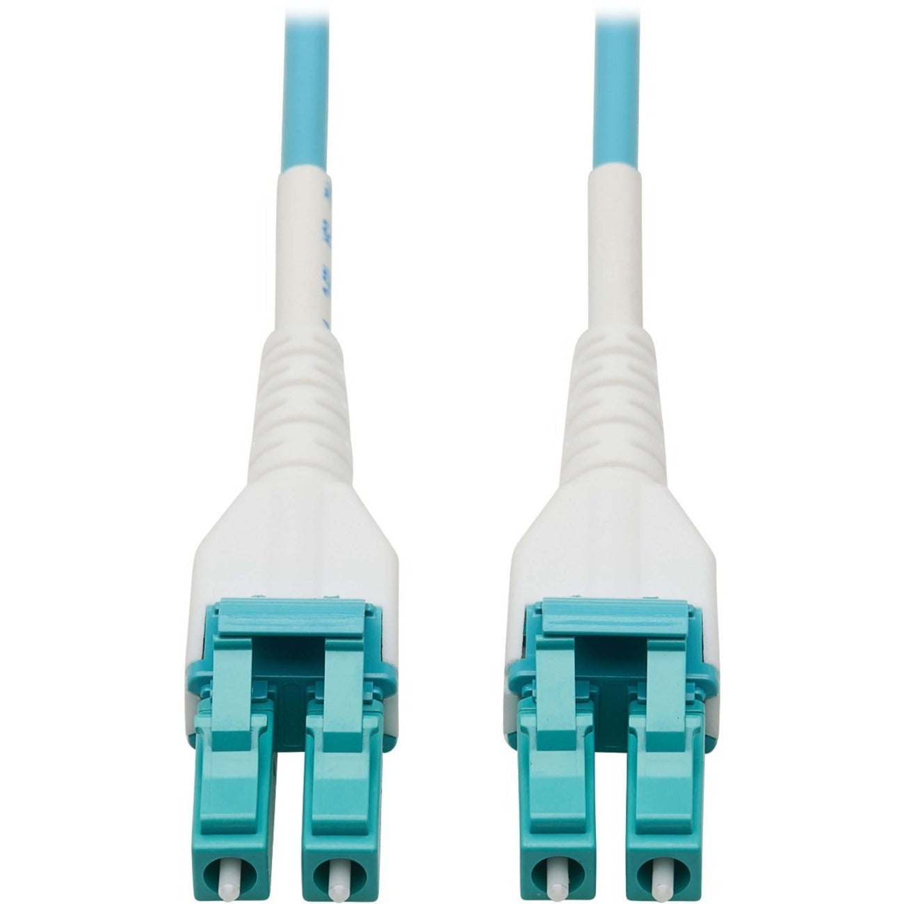 Tripp Lite by Eaton 100G Duplex Multimode 50/125 OM4 Armored Fiber Optic Cable (LC/LC Duplex M/M) LSZH Aqua 100 m (328 ft.) - N821-100M-AQ-AR