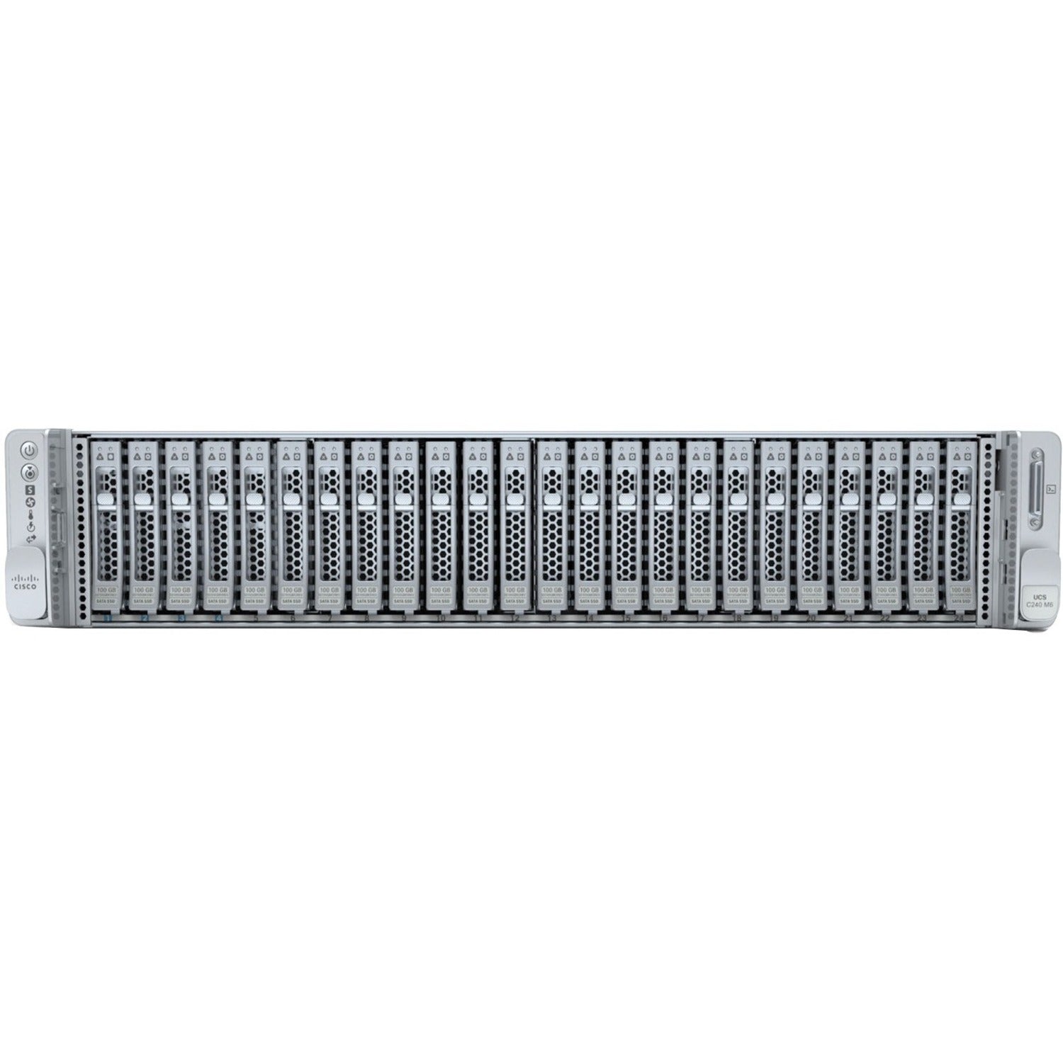 Cisco HyperFlex Barebone System - 2U Rack-mountable - 2 x Processor Support - HXAF-E-240-M6SX