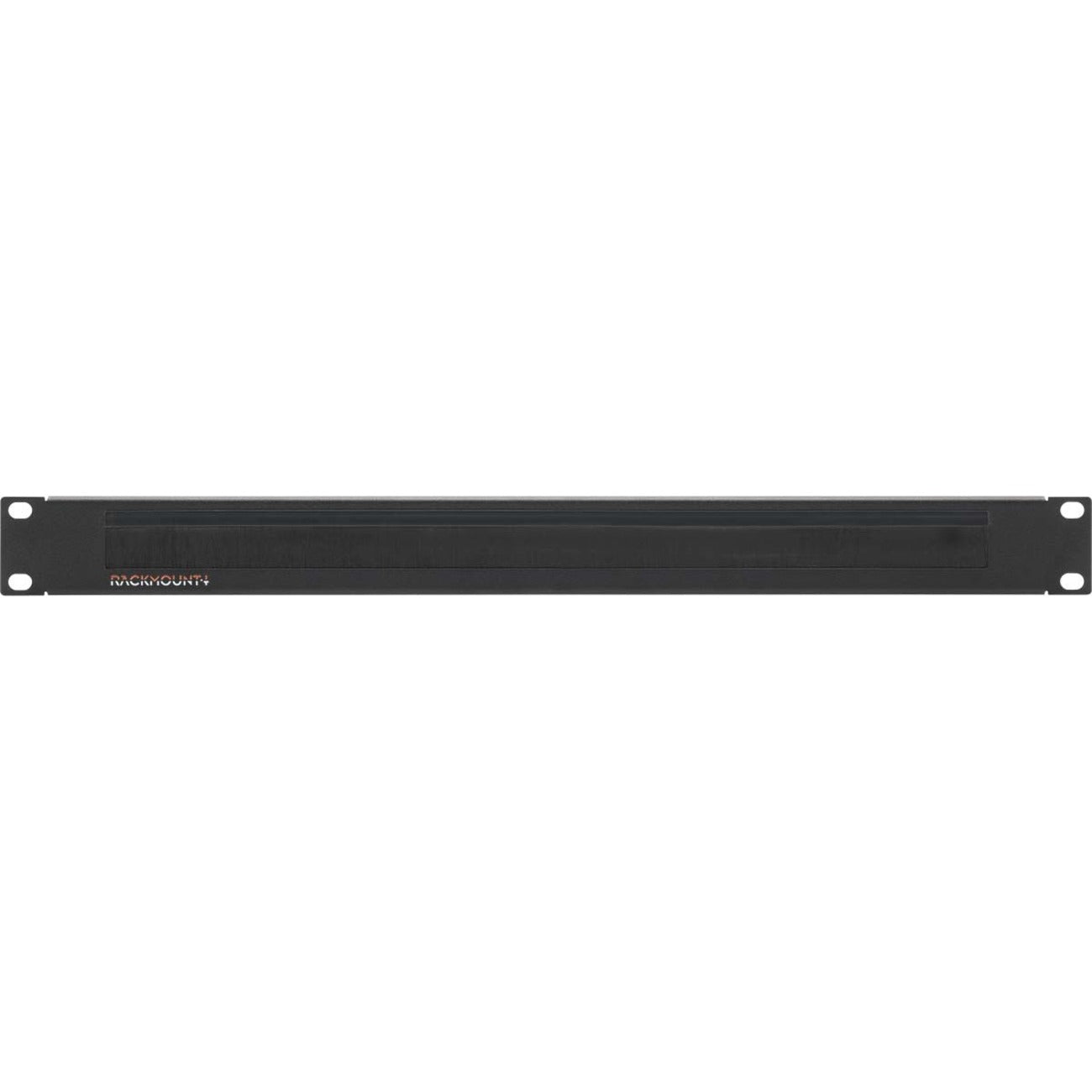 RACKMOUNT.IT 1U Brush Panel For Professional Cable Management - AC-BP-T1-BLK