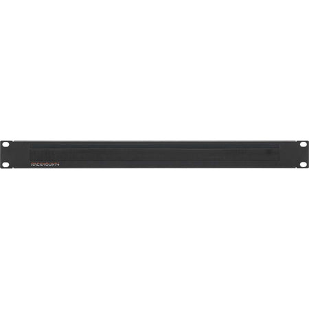 RACKMOUNT.IT 1U Brush Panel For Professional Cable Management - AC-BP-T1-BLK