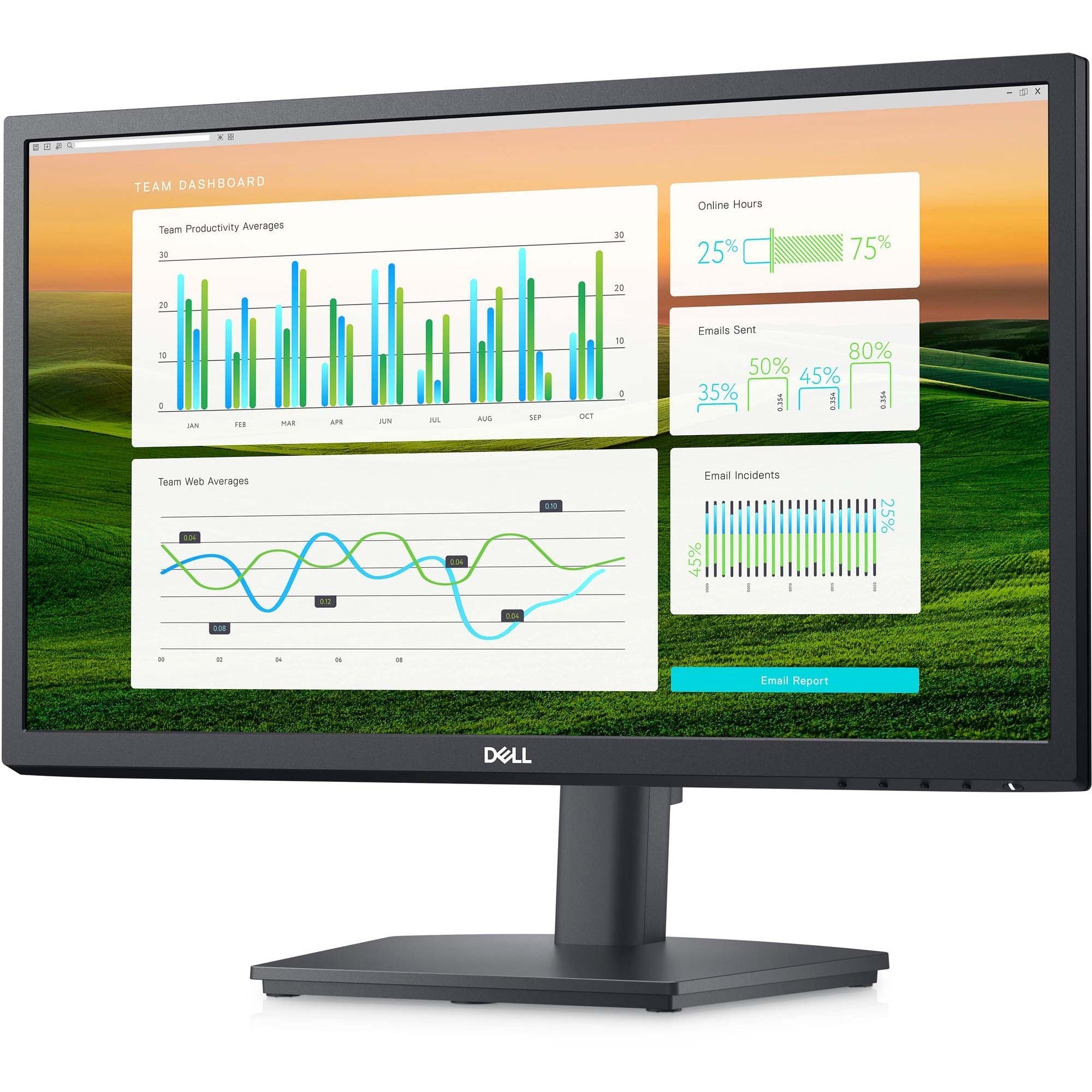 Dell E2222HS 22" Class Full HD LCD Monitor - 16:9 - Black - DELL-E2222HS