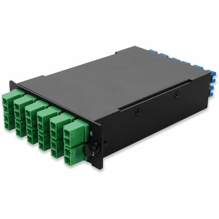 AddOn 4-Bay Cassette 24-Fiber 12 Duplex CS In, 12 ALC Duplex Out, Single-mode Duplex OS2 - ADD-4BAYC12CSD12ALCDS2