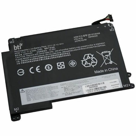 BTI 00HW020-BTI 11.4V 53WHR LI-ION BATTERY 00HW020, 00HW021, SB10F46458, SB10F46459 - 00HW020-BTI