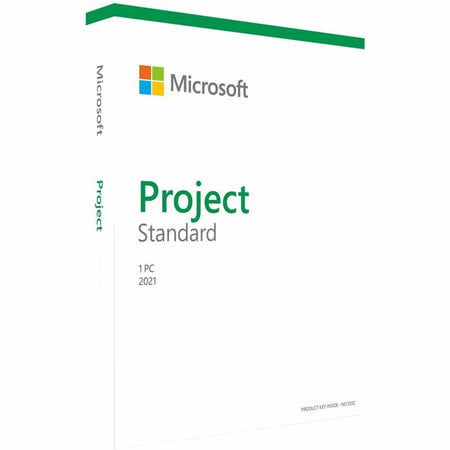 Microsoft Project 2021 Standard - Box Pack - 1 PC - Medialess - 076-05916