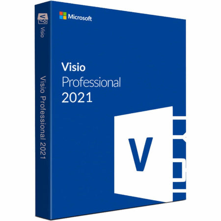 Microsoft Visio 2021 Professional - Box Pack - 1 PC - Medialess - D87-07619