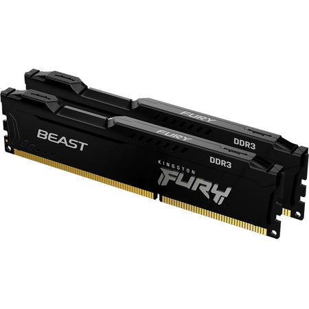 Kingston FURY Beast 16GB (2 x 8GB) DDR3 SDRAM Memory Kit - KF316C10BBK2/16