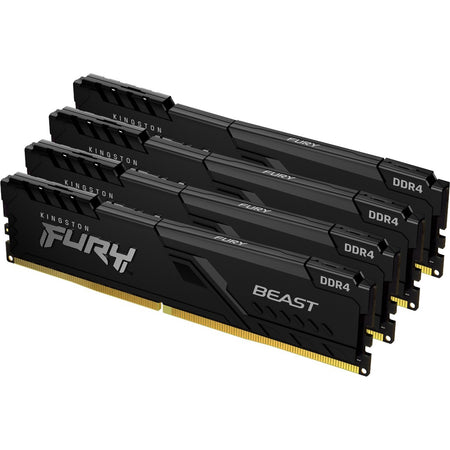 Kingston FURY Beast 64GB (4 x 16GB) DDR4 SDRAM Memory Kit - KF436C18BBK4/64