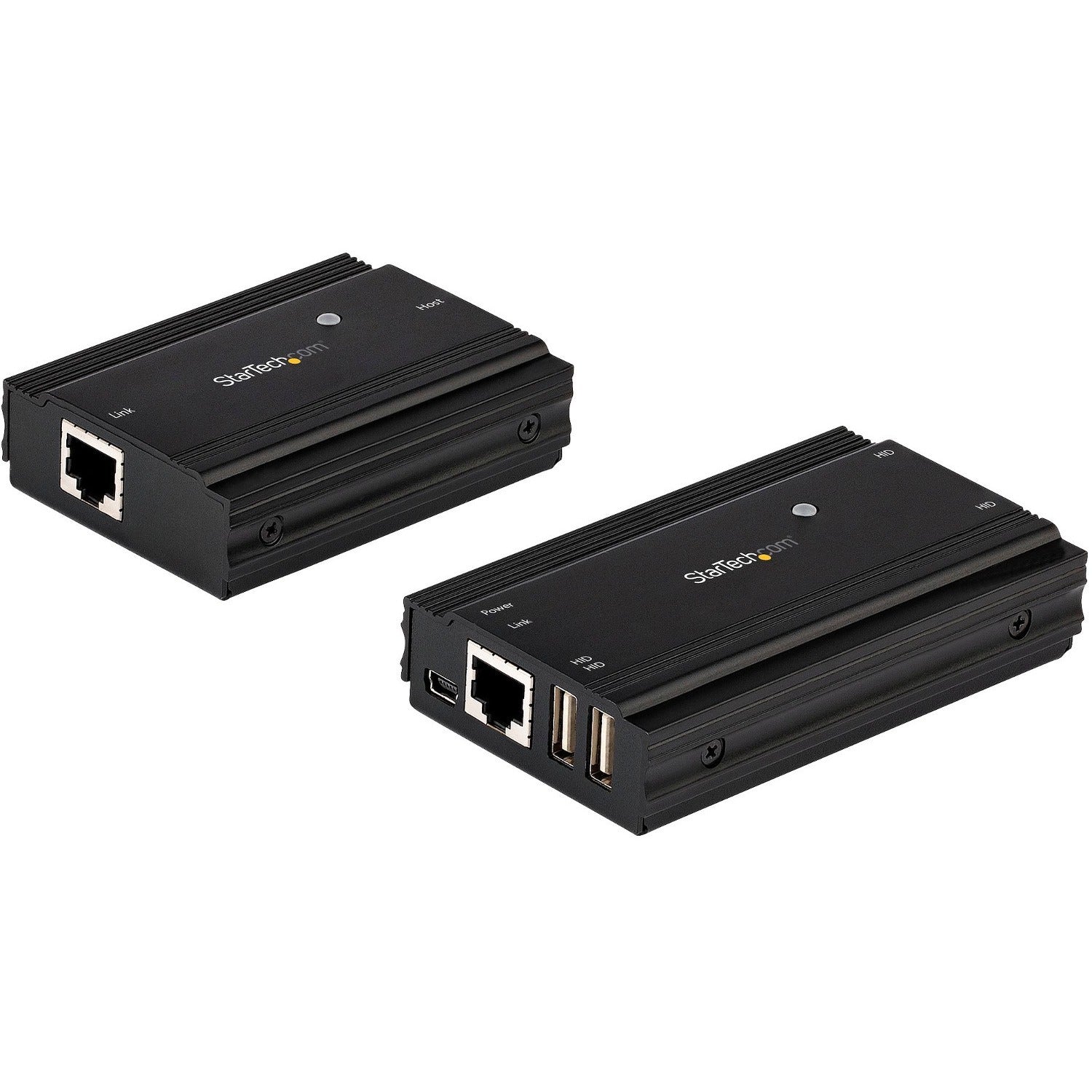 StarTech.com 4 Port USB 2.0 Extender Hub over CAT5e/CAT6 Ethernet Cable (RJ45), 330ft (100m), Metal Housing, USB Extender Kit, 480 Mbps - USB2004EXT100