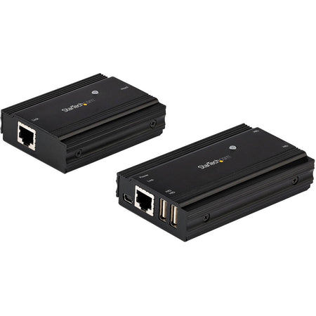 StarTech.com 4 Port USB 2.0 Extender Hub over CAT5e/CAT6 Ethernet Cable (RJ45), 330ft (100m), Metal Housing, USB Extender Kit, 480 Mbps - USB2004EXT100