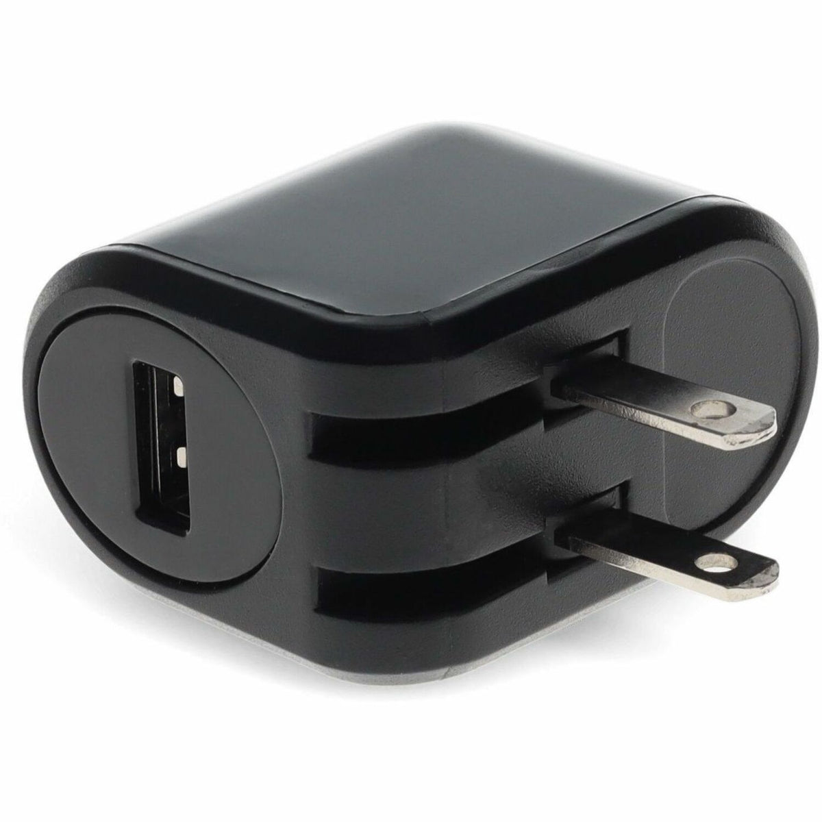 AddOn Wall Plug to USB 2.0 (A) 5V 2.4A for US Black - USAC2USB5V24AB