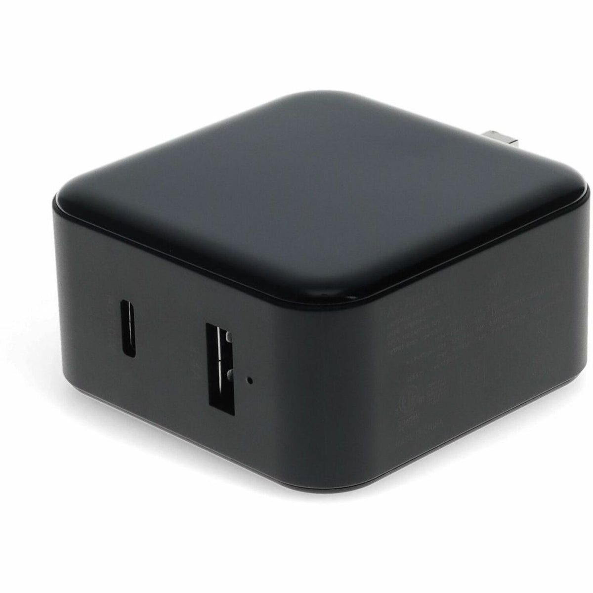AddOn Wall Plug to USB C 3.1 15V at 3A, or 20V at 3A 60W total for US Black - USAC2USB60WB
