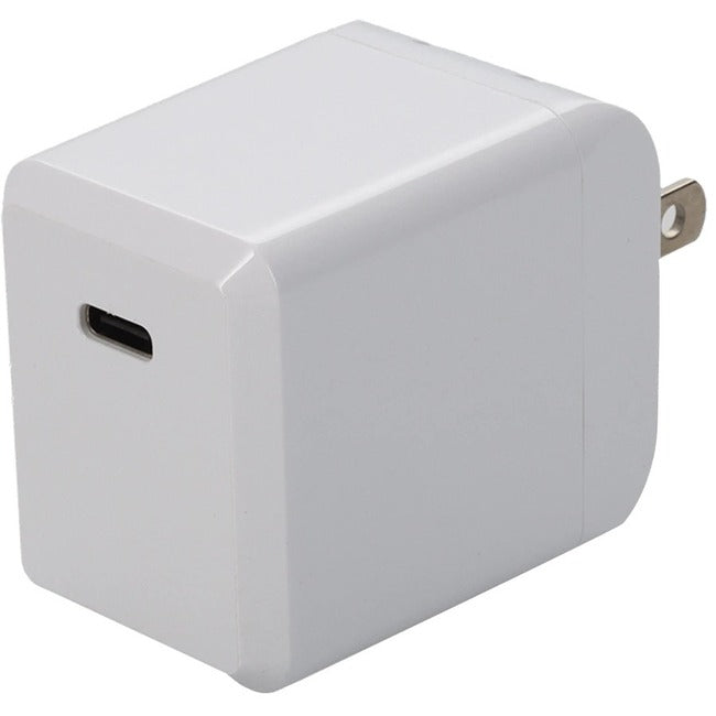 Wall Charger to 1X USB-C 3.1 5V at 3A, 9V at 2A, or 12V at 1.5A 18W total, White - USAC2USBC18WW