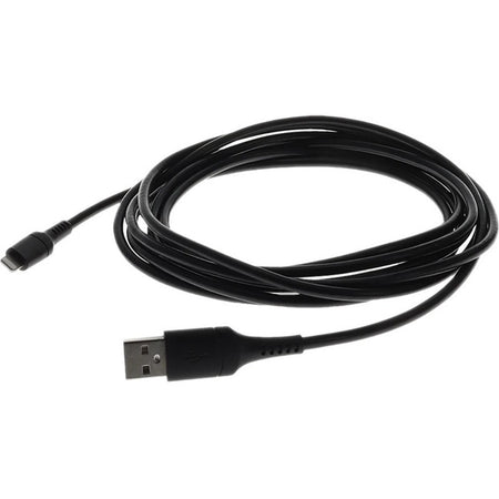 AddOn 2.0m (6.6ft) USB 2.0 (A) Male to Lightning Male Sync and Charge Black Cable - USB2LGT2MB