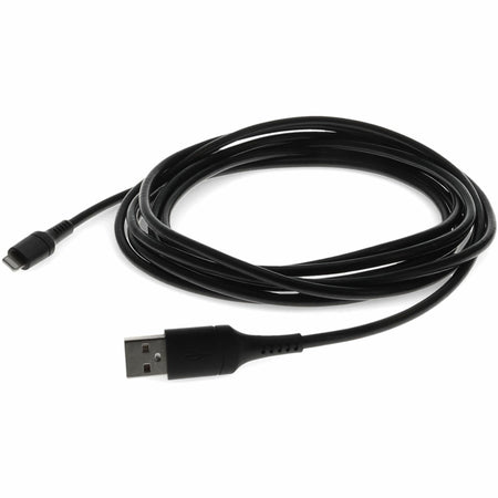 AddOn 3m (9.8ft) USB A 2.0 Male to Lightning Male Sync and Charge Black Cable - USB2LGT3MB