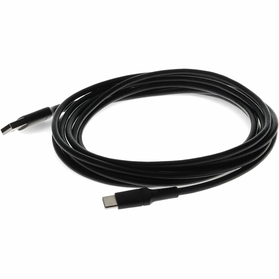 AddOn 1.0m (3.3ft) USB-C Male to USB 2.0 (A) Male Sync and Charge Black Cable - USBC2USB1MB