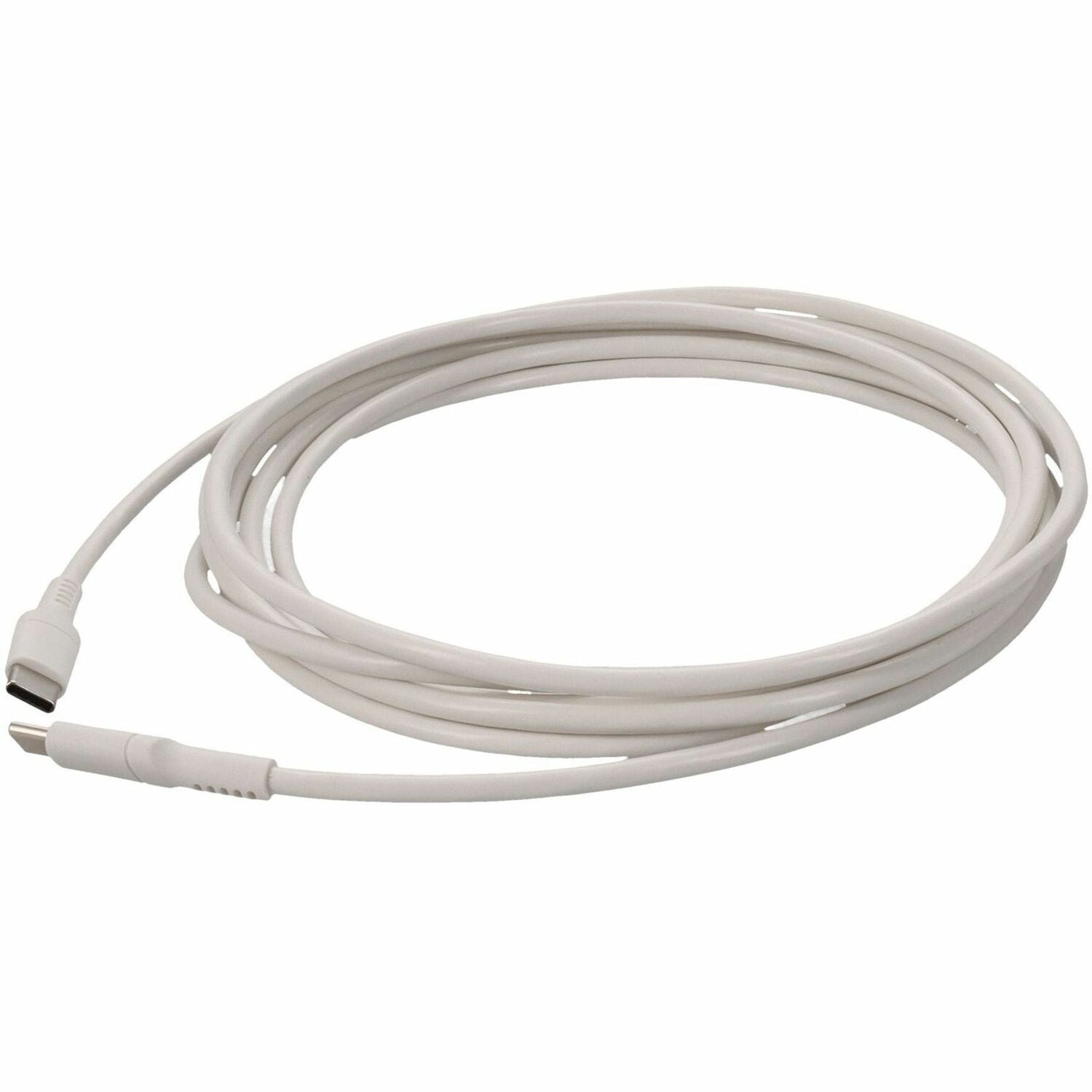 AddOn 3.0m (9.8ft) USB C Male to USB C Male USB 2.0 Sync and Charge White Cable - USBC3MW