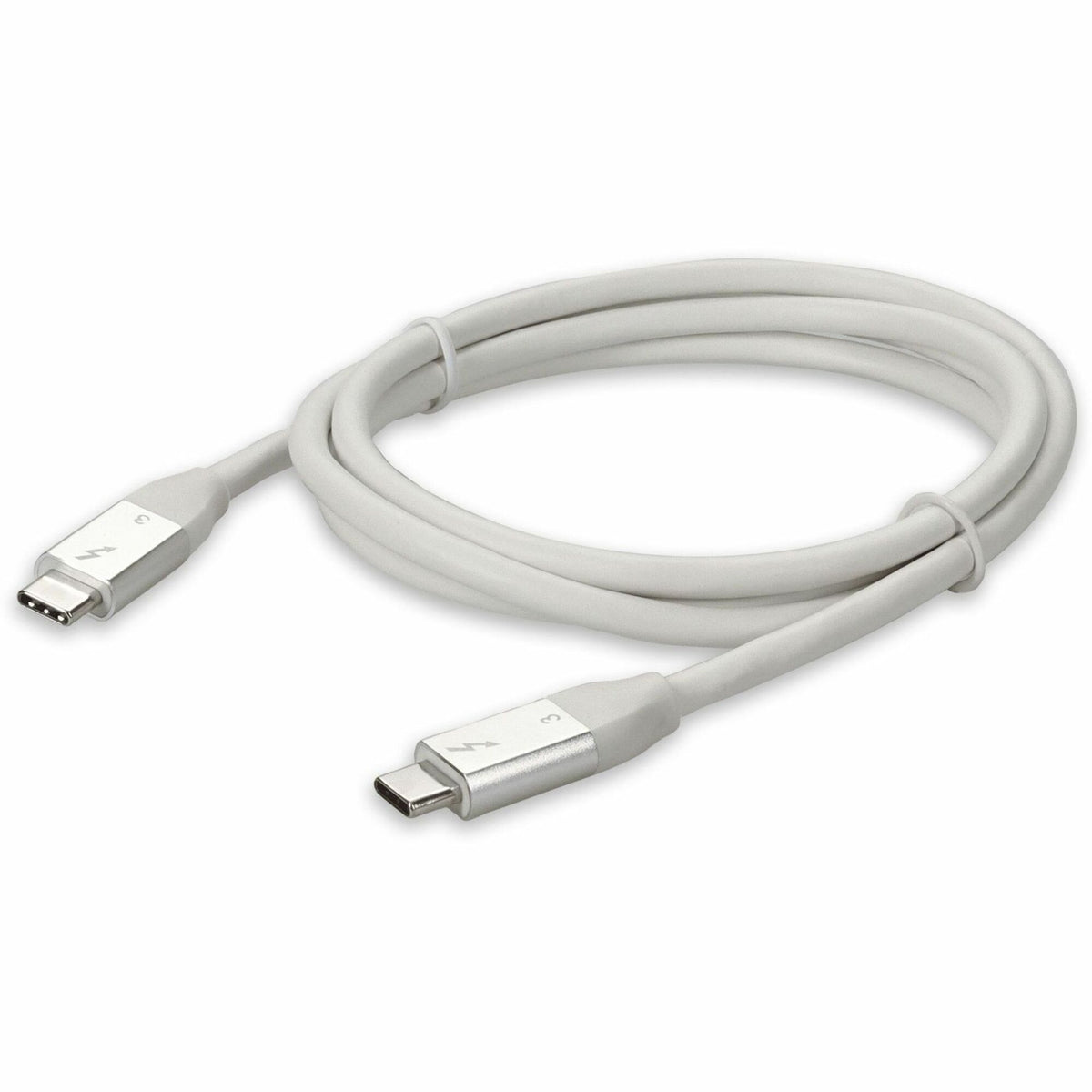 AddOn 3ft (1m) USB C 3.1 Male to Male Thunderbolt-compatible Sync and Charge White Cable - USBCTBOLT1-2MW
