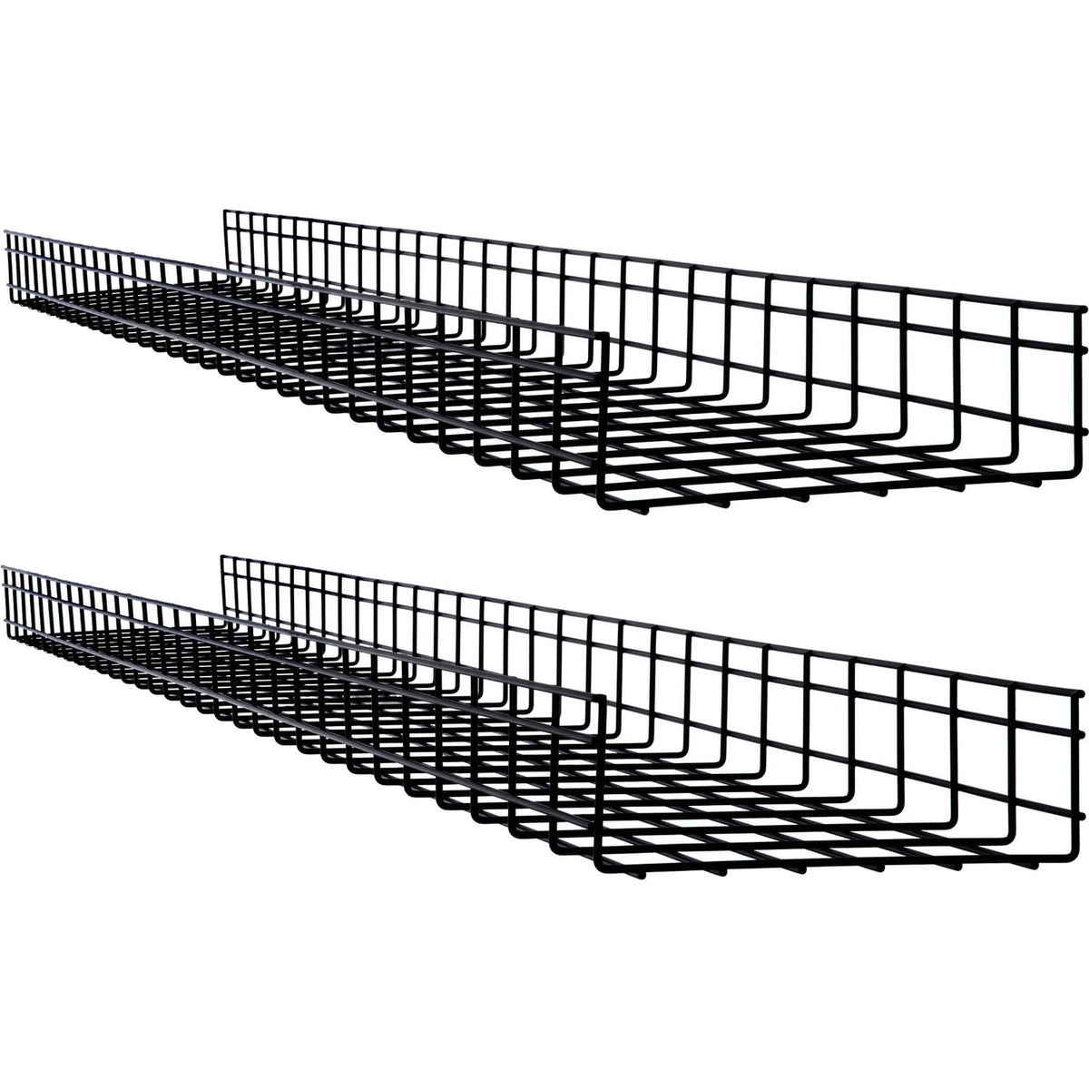 Eaton Tripp Lite Series Wire Mesh Cable Tray - 300 x 100 x 1500 mm (12 in. x 4 in. x 5 ft.), 2-Pack - SRWB12410X2STR