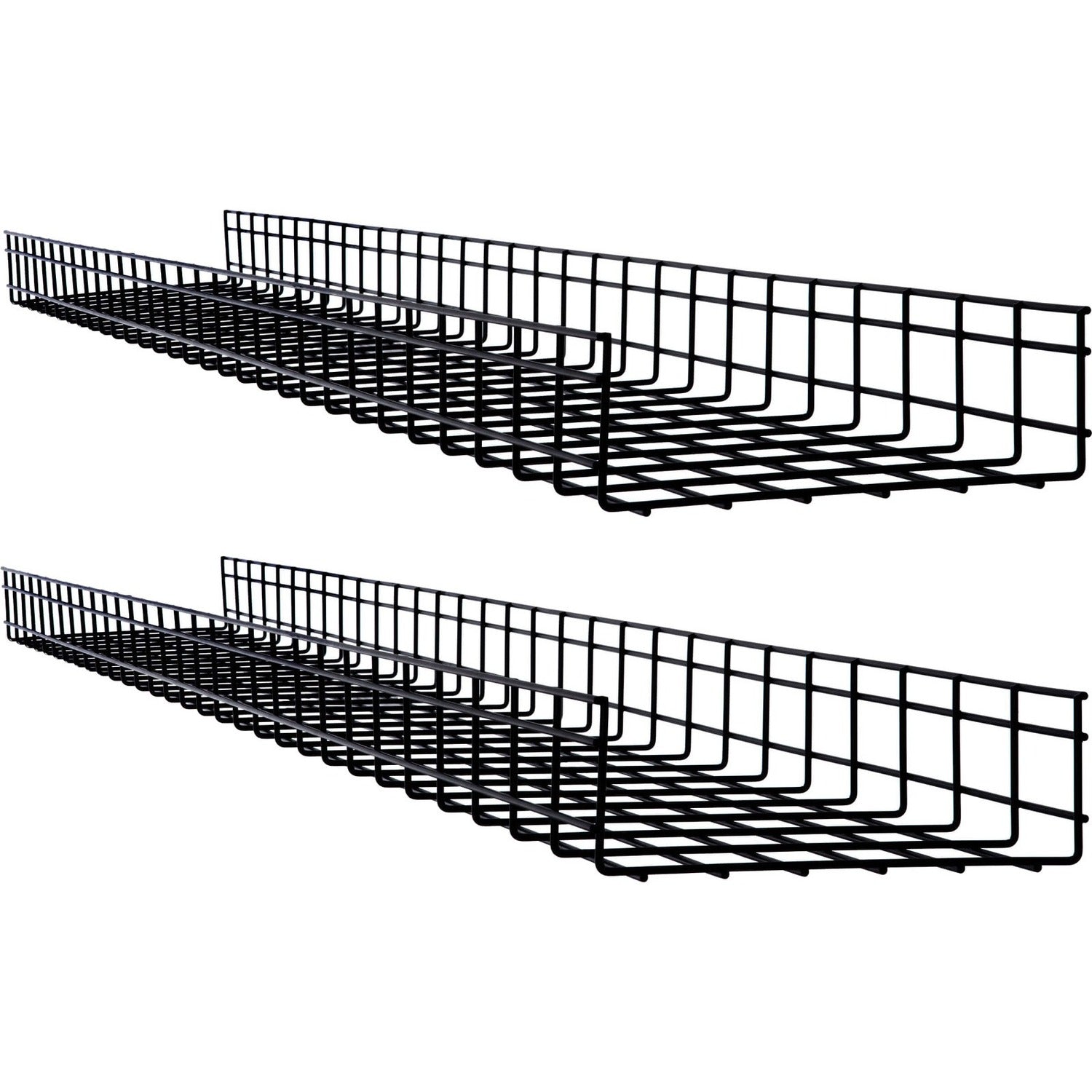 Eaton Tripp Lite Series Wire Mesh Cable Tray - 300 x 100 x 1500 mm (12 in. x 4 in. x 5 ft.), 2-Pack - SRWB12410X2STR