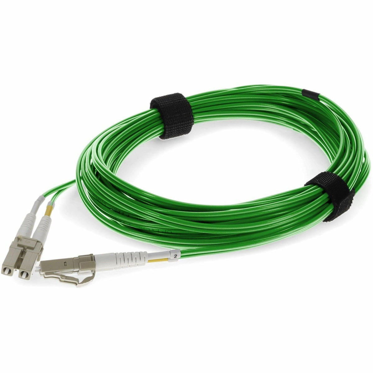 AddOn 2m LC to LC Green OM4 Duplex OFNR (Riser-Rated) TAA Fiber Patch Cable - ADD-LC-LC-2M5OM4-GN-TAA