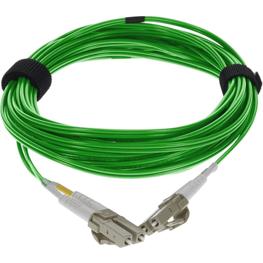 AddOn Fiber Optic Duplex Patch Network Cable - ADD-LC-LC-2M5OM4-GN-TAA